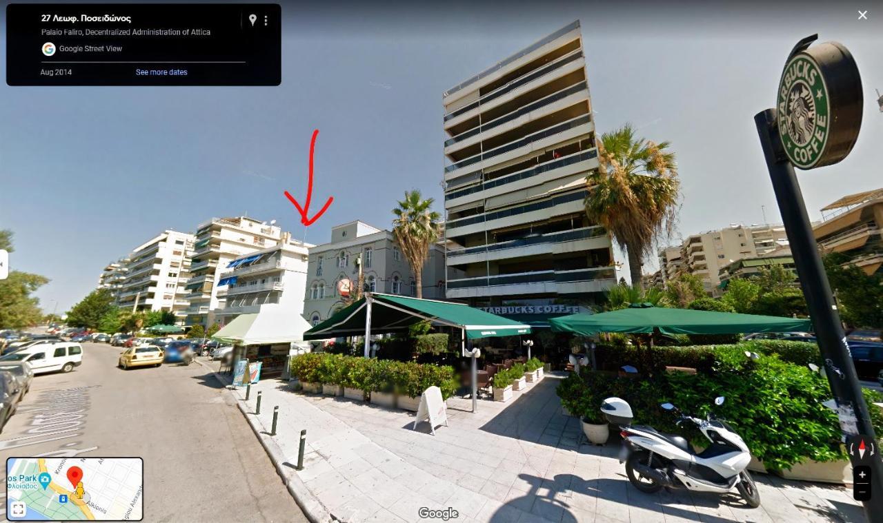 Luxury Seaside Apartment Next To Starbucks Opossite The Beach Park Of Flisvos Athena Bagian luar foto
